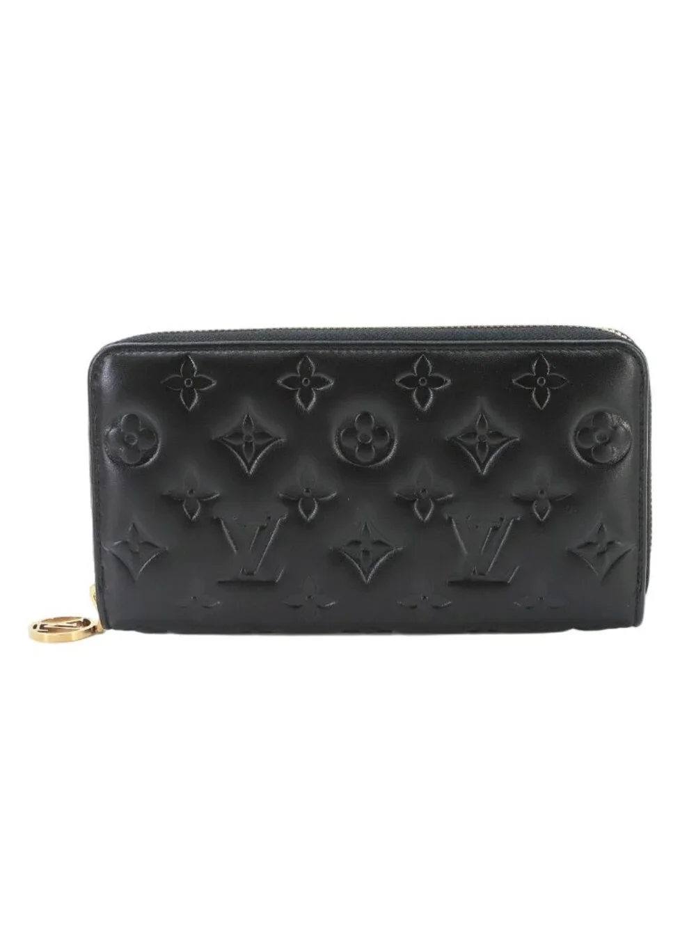 Louis Vuitton Monogram Cousin Zippy Wallet Zip Around Noir